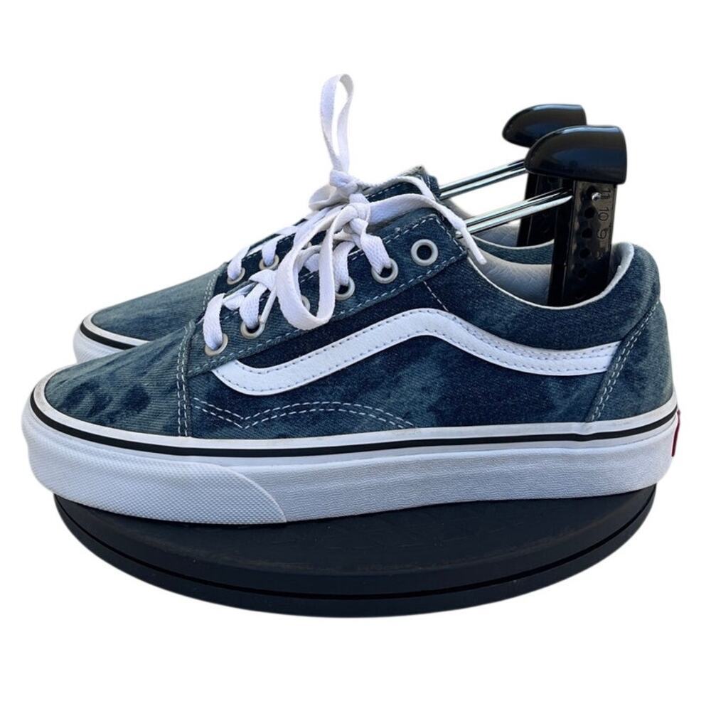 Unisex Vans Old Skool VN0A38G1PTI Skateboarding Athletic Sneaker SZ M5.5/W7 Blue
